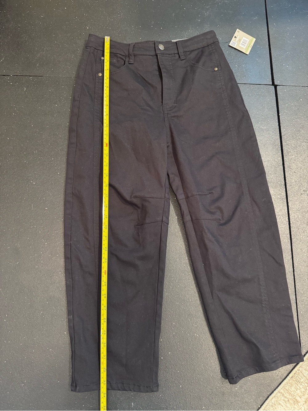 John Mark Black Cropped Wide Leg Pants Size 4 Petite NWT - Picture 13 of 13